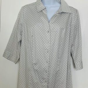 Lane Bryant Career Button Up Blouse SZ 14